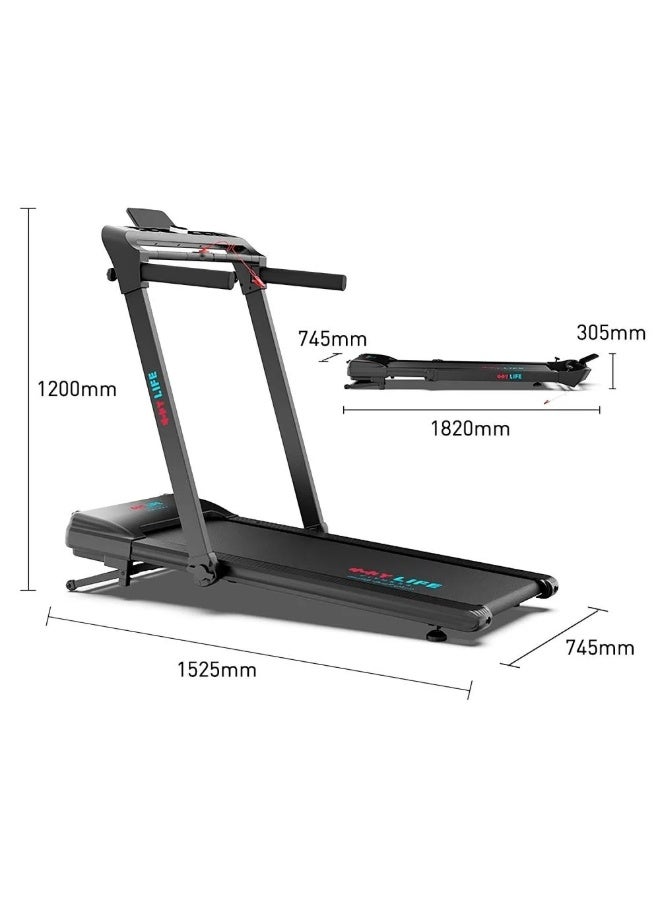 My Life Fitness AM-H8 Foldable Electric Treadmill with 2.5HP Continuous Motor – 16 km/h Speed – 15% Auto Incline – 130kg Capacity - Image 4